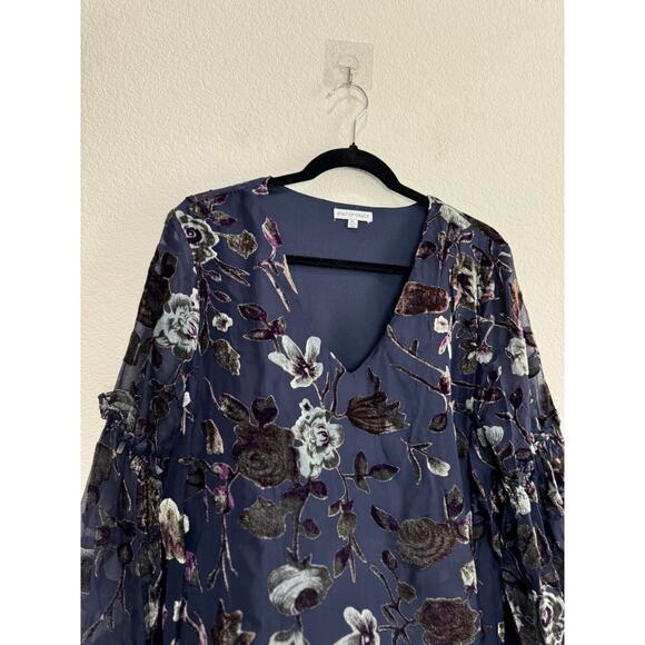 Floral Navy Midi Dress - Picture 9 of 14